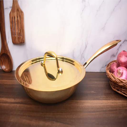 Brass Fry Pan - Tin Coated.