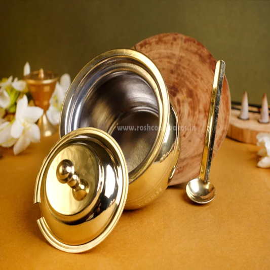 Ghee Pot - Avenue - Brass - With Tin.