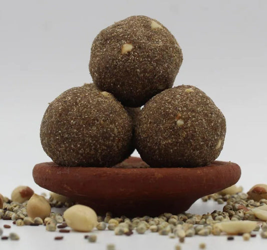 Granulated Sesame Pearl Millet Roll – பொடி குருணை கம்பு எள்ளு உருண்டை - 200gms
