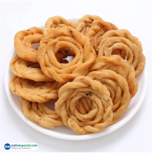 Sivan Samba Arisi Kai Murukku – சிவன் சம்பா அரிசி கை முறுக்கு - 200gms